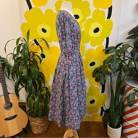 RARE Vintage 80s 90s Mommy & Me Matching Laura Ashley Mother & Child Dress SET - Picture 10 of 11